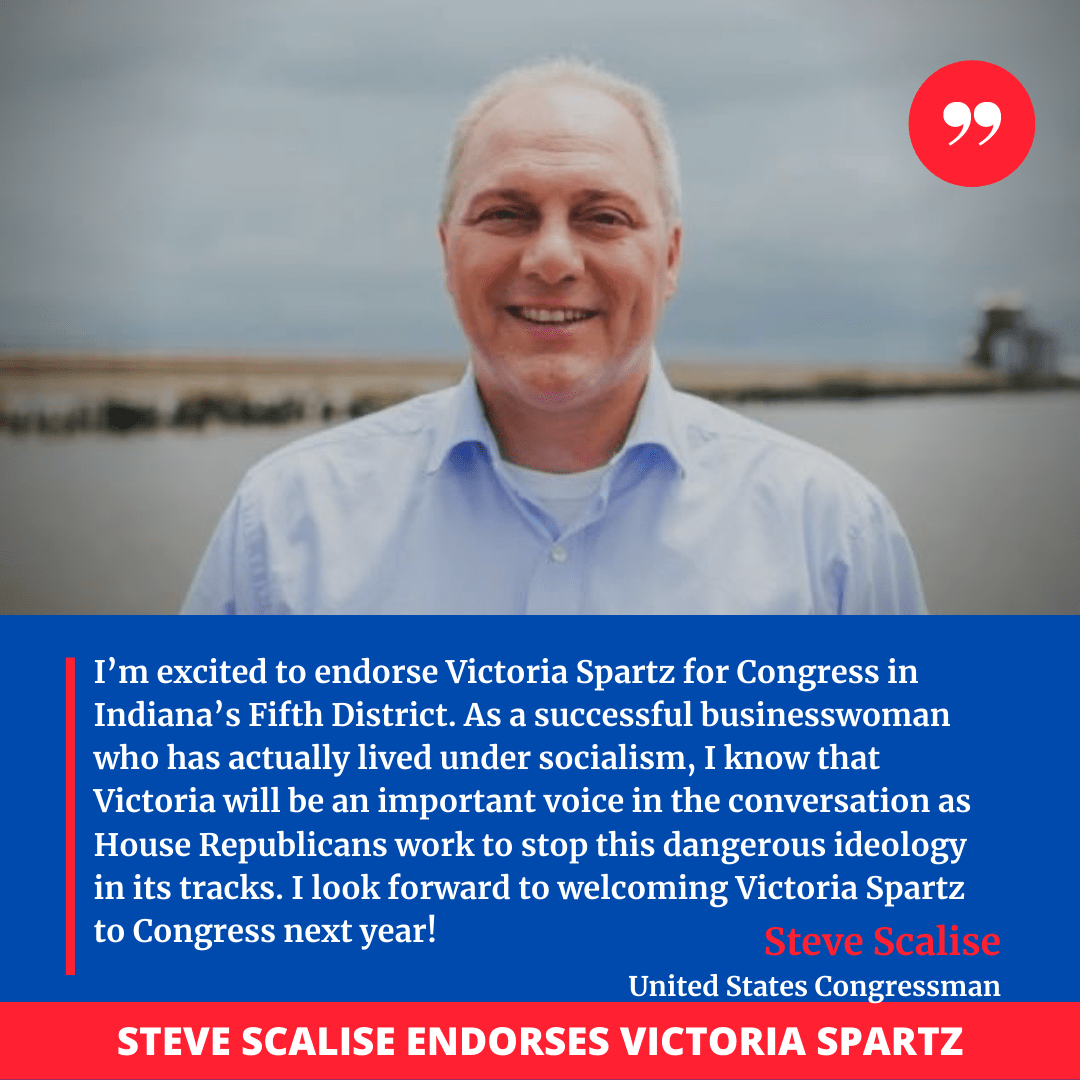 Whip Steve Scalise endorses Victoria Spartz for Congress